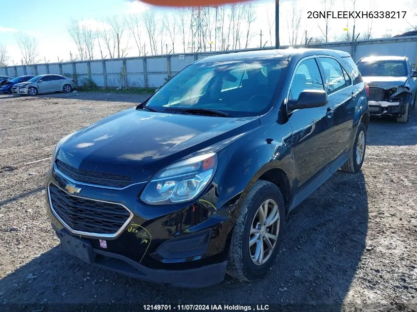 2017 Chevrolet Equinox VIN: 2GNFLEEKXH6338217 Lot: 12149701