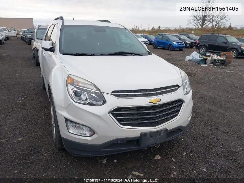 2017 Chevrolet Equinox VIN: 2GNALCEK3H1561405 Lot: 12158197