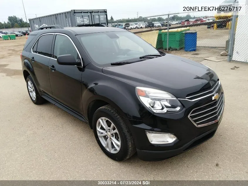 2017 Chevrolet Equinox Lt VIN: 2GNFLFEK7H6276717 Lot: 30033214