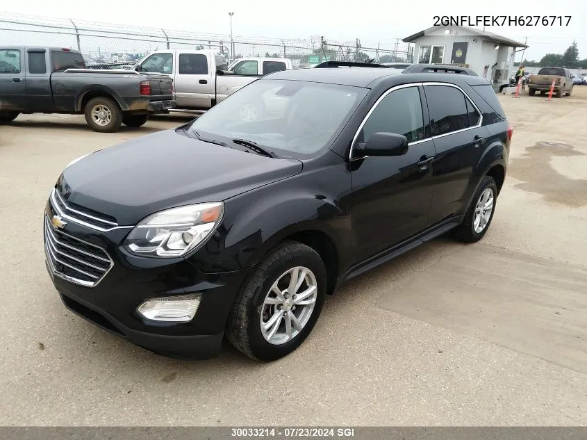 2017 Chevrolet Equinox Lt VIN: 2GNFLFEK7H6276717 Lot: 30033214