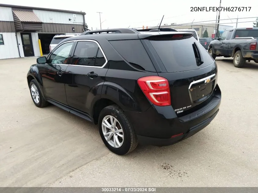 2017 Chevrolet Equinox Lt VIN: 2GNFLFEK7H6276717 Lot: 30033214