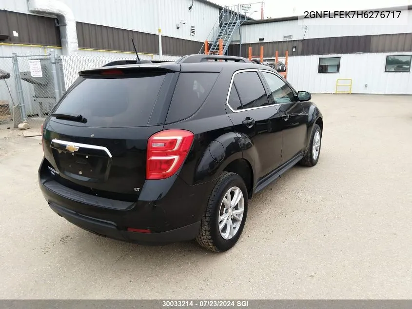 2017 Chevrolet Equinox Lt VIN: 2GNFLFEK7H6276717 Lot: 30033214