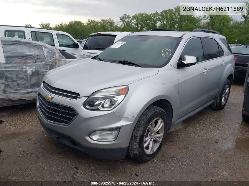 2017 Chevrolet Equinox Lt VIN: 2GNALCEK7H6211889 Lot: 39025578