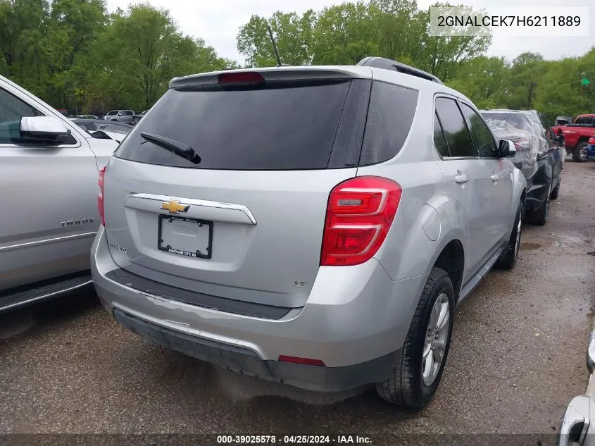 2017 Chevrolet Equinox Lt VIN: 2GNALCEK7H6211889 Lot: 39025578