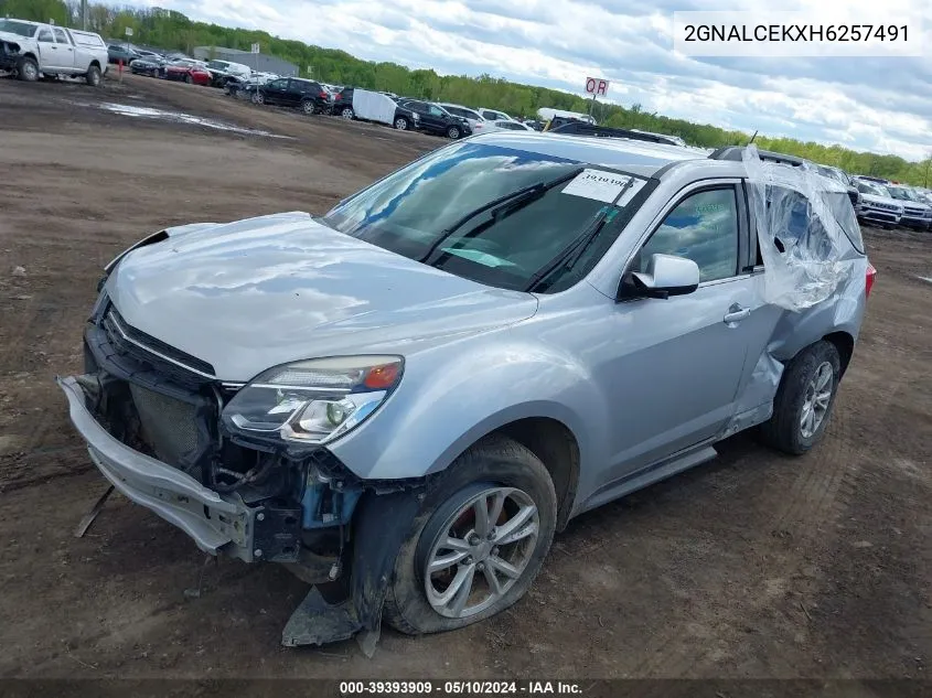 2017 Chevrolet Equinox Lt VIN: 2GNALCEKXH6257491 Lot: 39393909