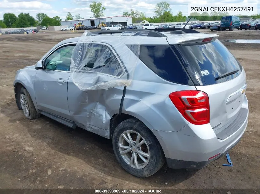 2017 Chevrolet Equinox Lt VIN: 2GNALCEKXH6257491 Lot: 39393909