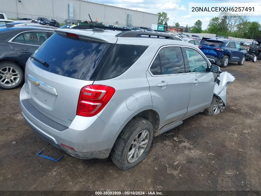 2017 Chevrolet Equinox Lt VIN: 2GNALCEKXH6257491 Lot: 39393909