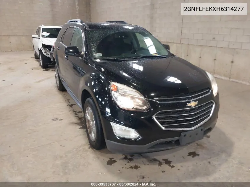 2017 Chevrolet Equinox Lt VIN: 2GNFLFEKXH6314277 Lot: 39533737