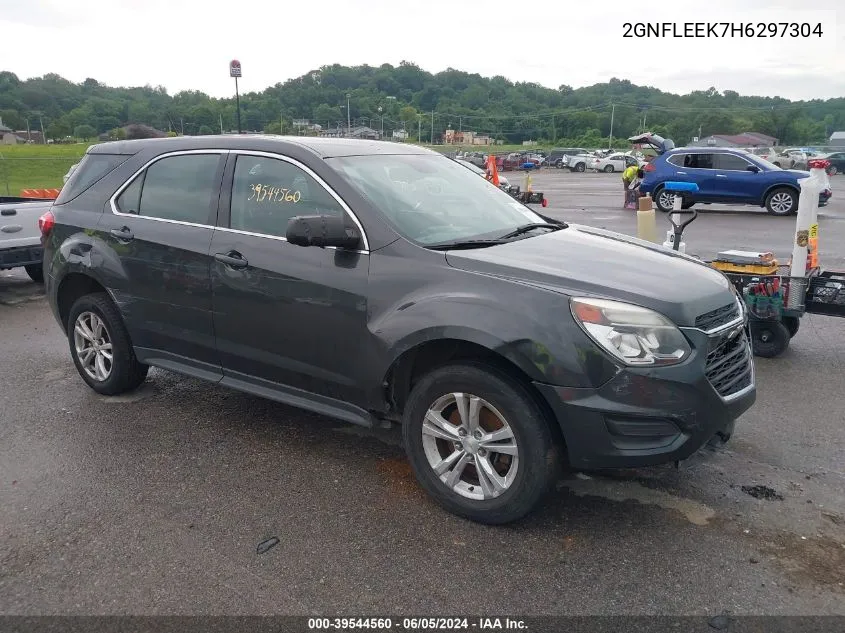 2017 Chevrolet Equinox Ls VIN: 2GNFLEEK7H6297304 Lot: 39544560