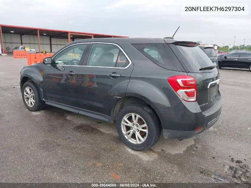 2017 Chevrolet Equinox Ls VIN: 2GNFLEEK7H6297304 Lot: 39544560