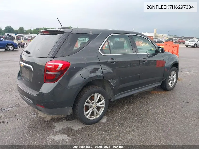 2017 Chevrolet Equinox Ls VIN: 2GNFLEEK7H6297304 Lot: 39544560