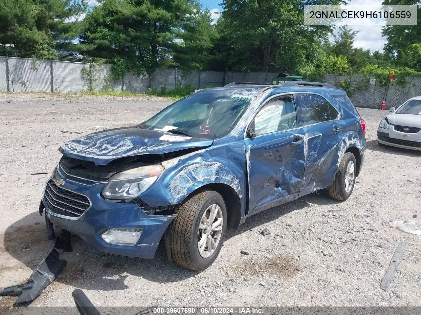 2017 Chevrolet Equinox Lt VIN: 2GNALCEK9H6106559 Lot: 39607890