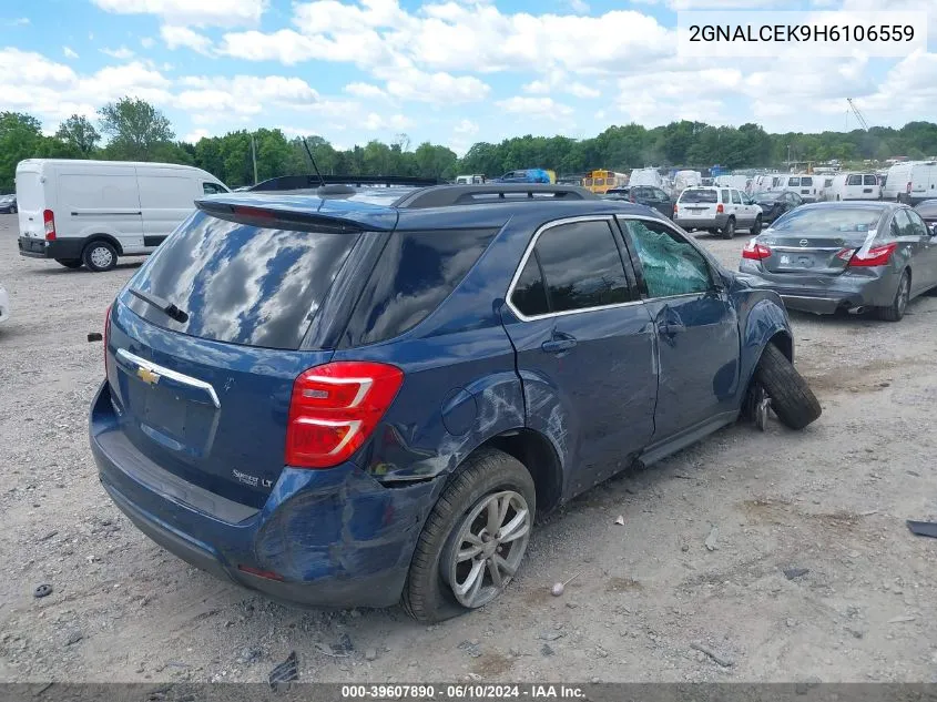 2017 Chevrolet Equinox Lt VIN: 2GNALCEK9H6106559 Lot: 39607890