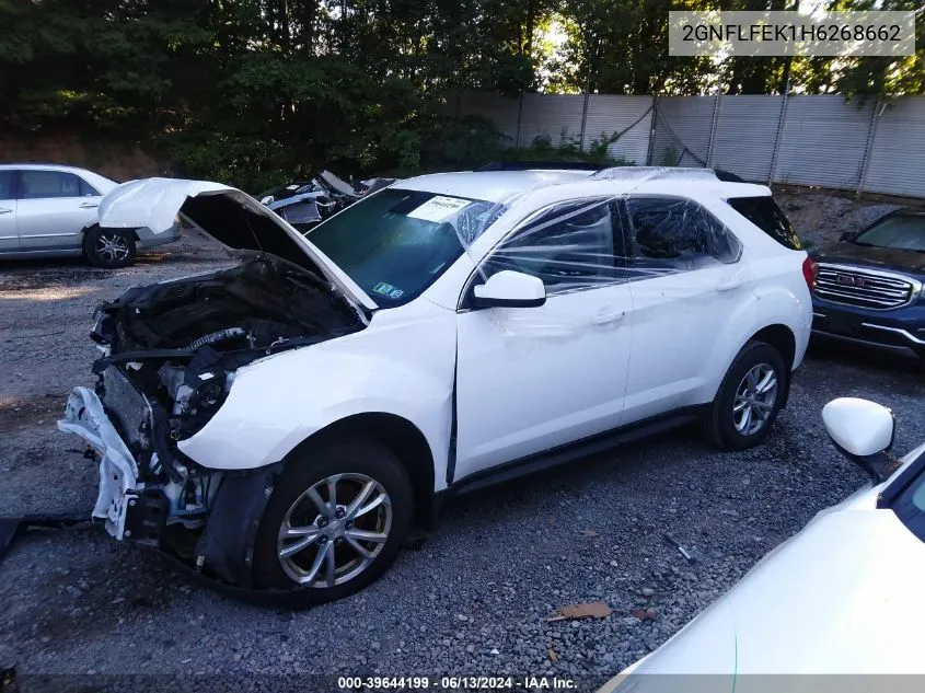 2017 Chevrolet Equinox Lt VIN: 2GNFLFEK1H6268662 Lot: 39644199