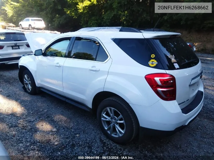 2017 Chevrolet Equinox Lt VIN: 2GNFLFEK1H6268662 Lot: 39644199