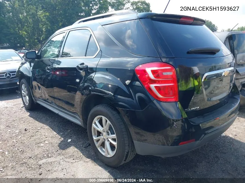 2017 Chevrolet Equinox Lt VIN: 2GNALCEK5H1593627 Lot: 39669898