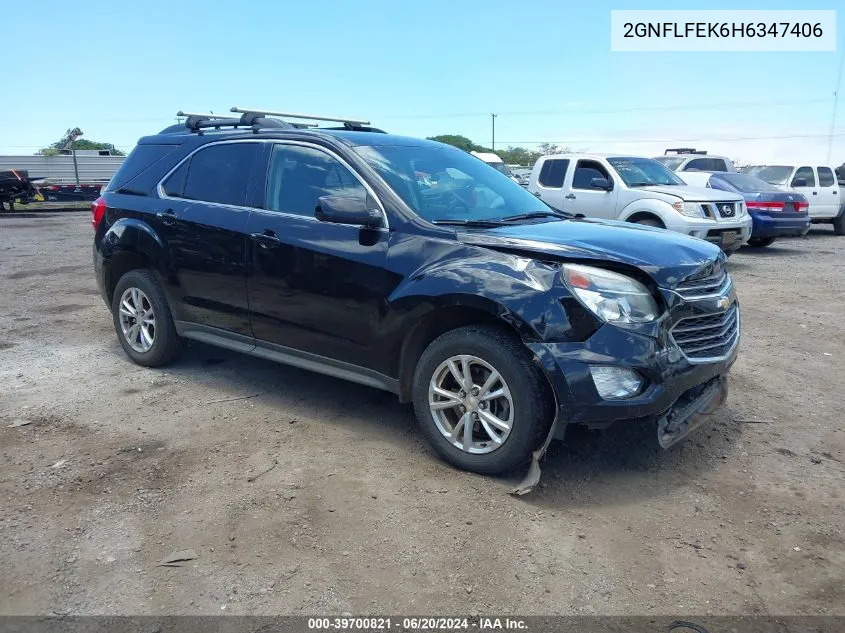 2017 Chevrolet Equinox Lt VIN: 2GNFLFEK6H6347406 Lot: 39700821