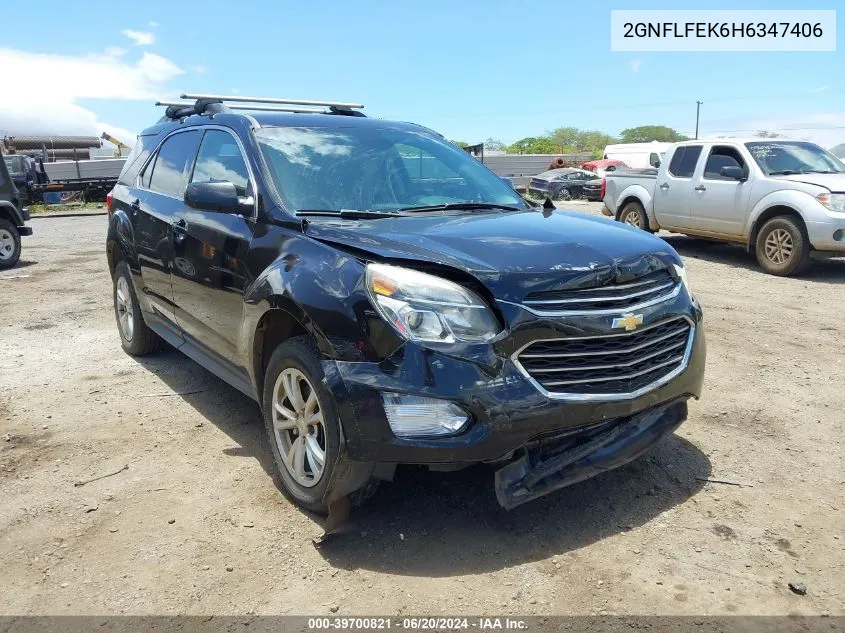 2017 Chevrolet Equinox Lt VIN: 2GNFLFEK6H6347406 Lot: 39700821