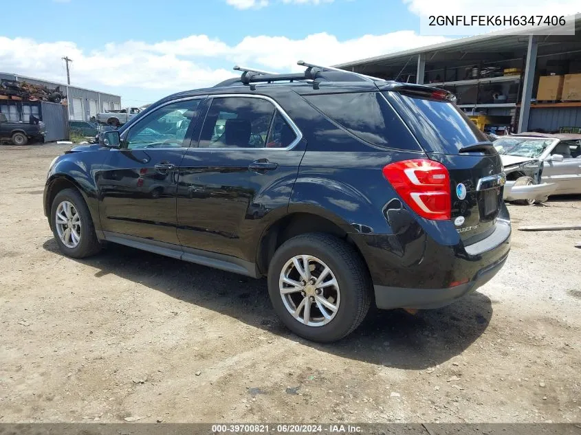 2017 Chevrolet Equinox Lt VIN: 2GNFLFEK6H6347406 Lot: 39700821