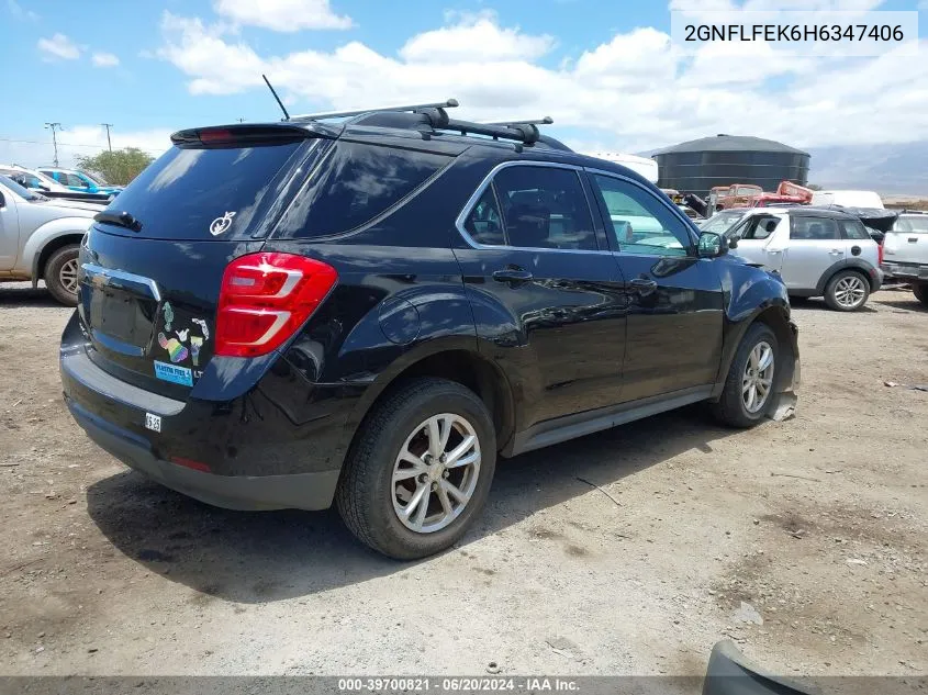 2017 Chevrolet Equinox Lt VIN: 2GNFLFEK6H6347406 Lot: 39700821