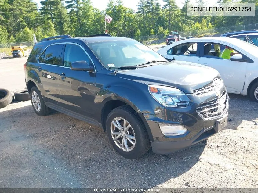 2017 Chevrolet Equinox Lt VIN: 2GNFLFEK0H6291754 Lot: 39737508