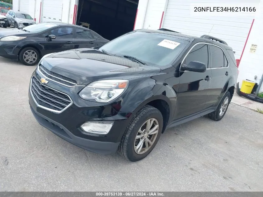 2017 Chevrolet Equinox Lt VIN: 2GNFLFE34H6214166 Lot: 39753139