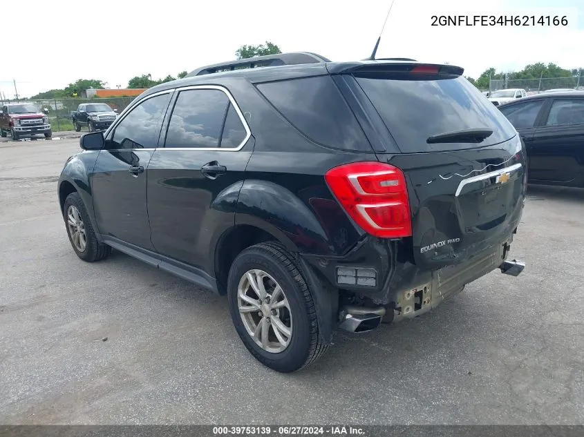 2017 Chevrolet Equinox Lt VIN: 2GNFLFE34H6214166 Lot: 39753139