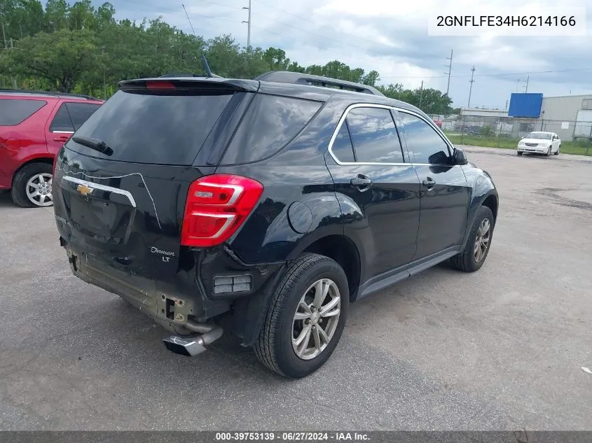 2017 Chevrolet Equinox Lt VIN: 2GNFLFE34H6214166 Lot: 39753139