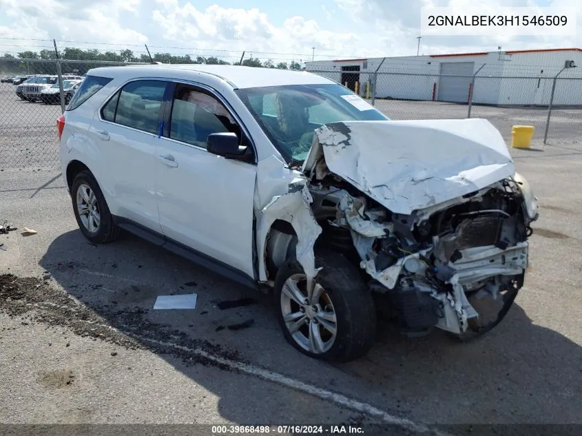 2017 Chevrolet Equinox Ls VIN: 2GNALBEK3H1546509 Lot: 39868498