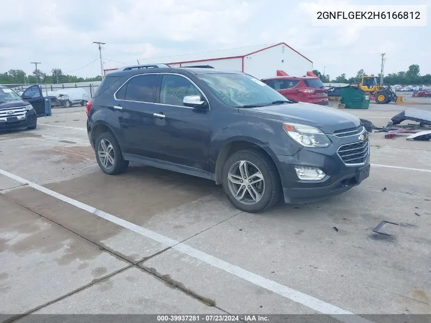 2017 Chevrolet Equinox Premier VIN: 2GNFLGEK2H6166812 Lot: 39937281