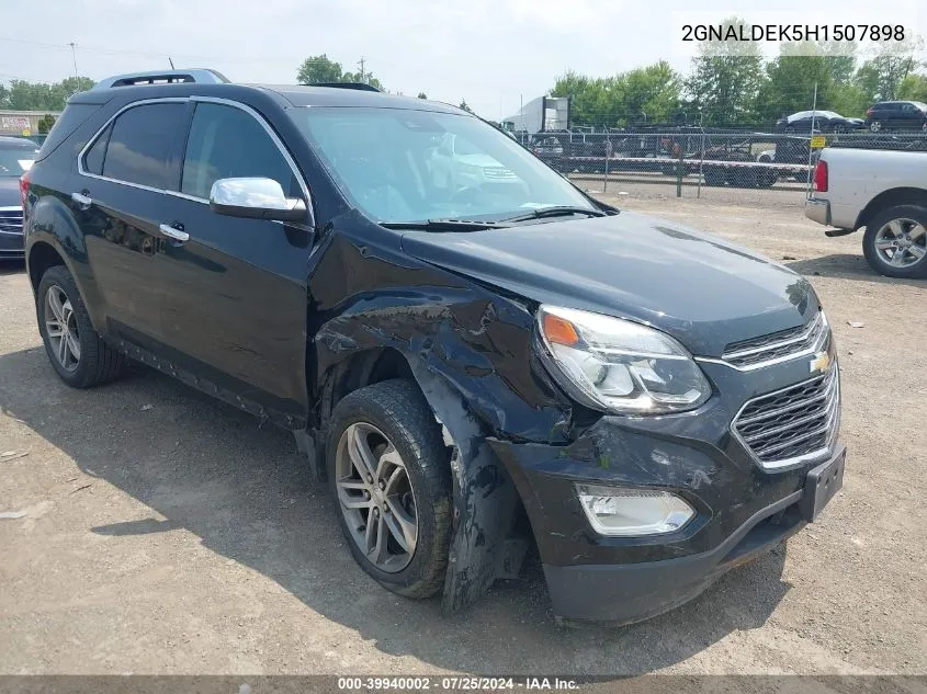 2017 Chevrolet Equinox Premier VIN: 2GNALDEK5H1507898 Lot: 39940002