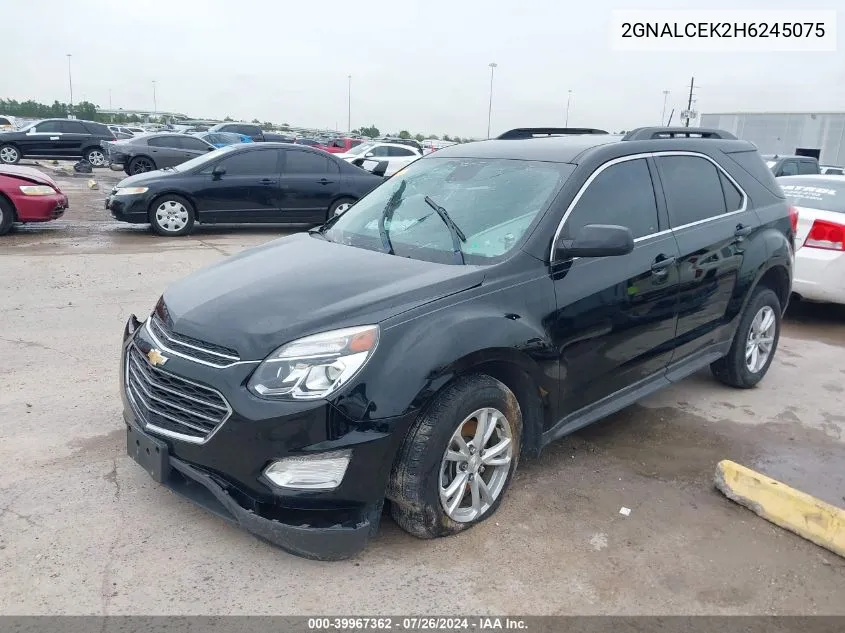 2017 Chevrolet Equinox Lt VIN: 2GNALCEK2H6245075 Lot: 39967362