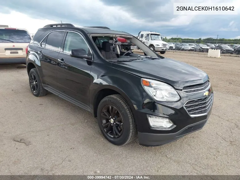 2017 Chevrolet Equinox Lt VIN: 2GNALCEK0H1610642 Lot: 39994742