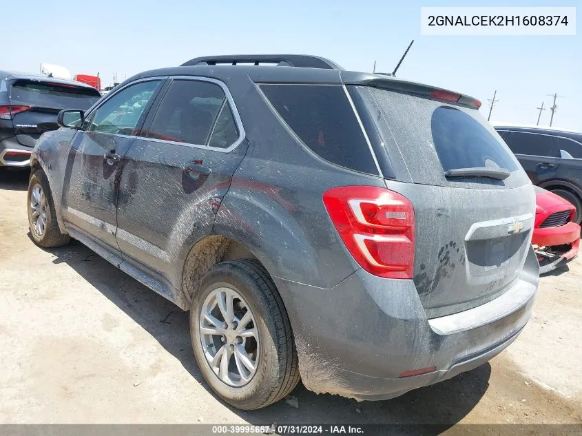 2GNALCEK2H1608374 2017 Chevrolet Equinox Lt