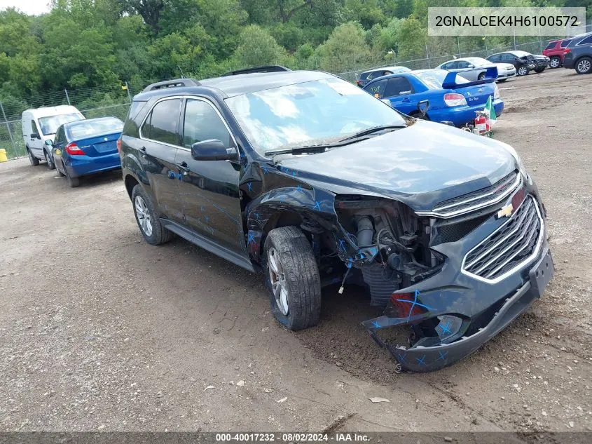 2017 Chevrolet Equinox Lt VIN: 2GNALCEK4H6100572 Lot: 40017232