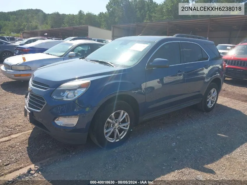 2017 Chevrolet Equinox Lt VIN: 2GNALCEKXH6238018 Lot: 40018630