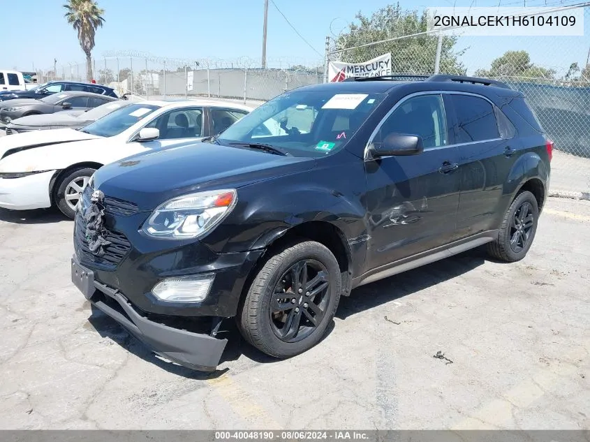 2017 Chevrolet Equinox Lt VIN: 2GNALCEK1H6104109 Lot: 40048190