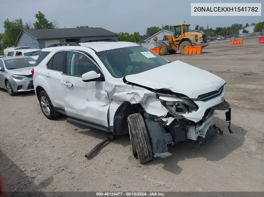 2017 Chevrolet Equinox Lt VIN: 2GNALCEKXH1541782 Lot: 40124477