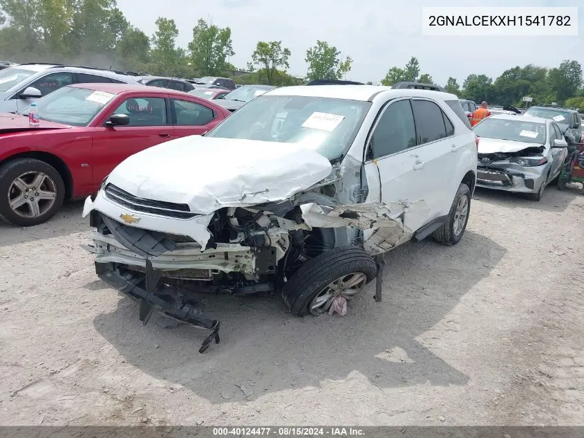 2017 Chevrolet Equinox Lt VIN: 2GNALCEKXH1541782 Lot: 40124477