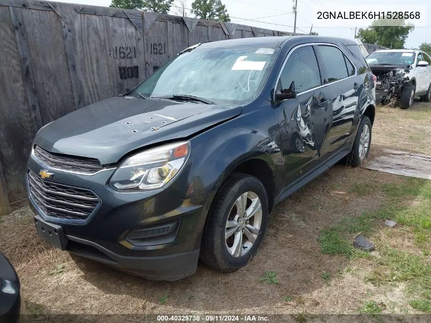 2017 Chevrolet Equinox Ls VIN: 2GNALBEK6H1528568 Lot: 40329738