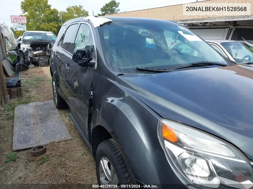 2017 Chevrolet Equinox Ls VIN: 2GNALBEK6H1528568 Lot: 40329738