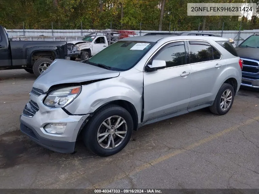 2GNFLFEK9H6231424 2017 Chevrolet Equinox Lt