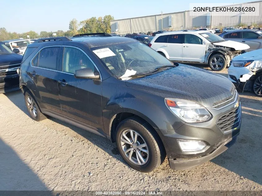 2GNFLFEK0H6286280 2017 Chevrolet Equinox Lt