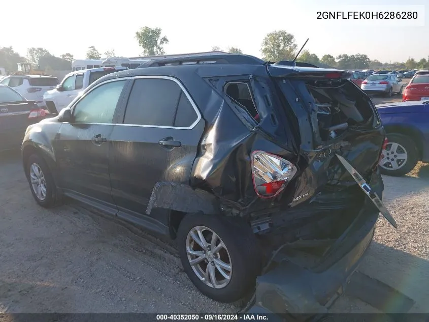 2GNFLFEK0H6286280 2017 Chevrolet Equinox Lt