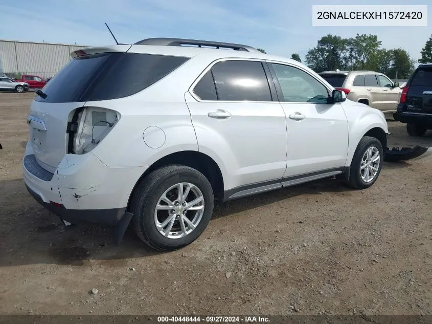 2017 Chevrolet Equinox Lt VIN: 2GNALCEKXH1572420 Lot: 40448444