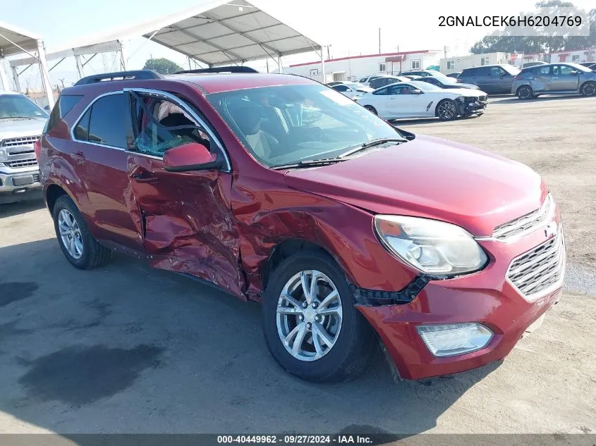 2017 Chevrolet Equinox Lt VIN: 2GNALCEK6H6204769 Lot: 40449962