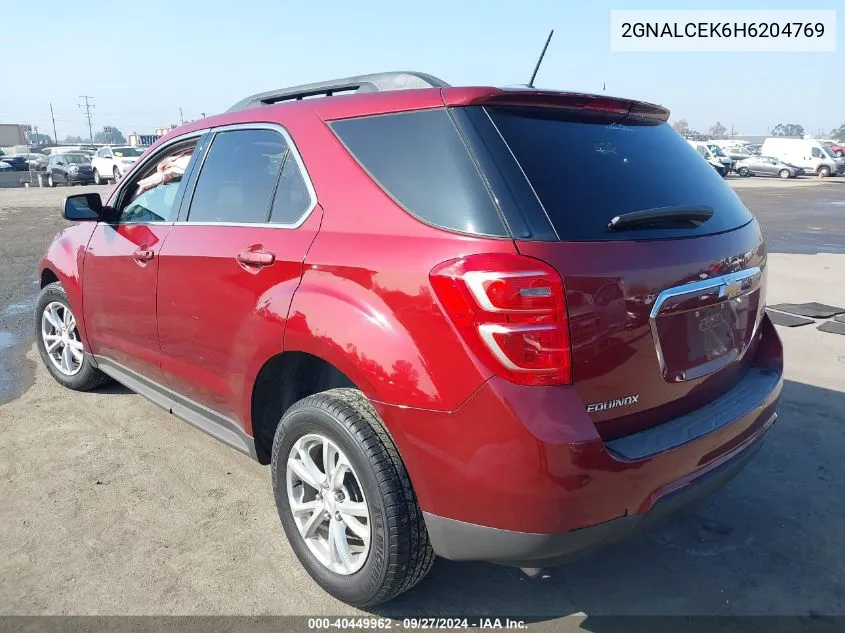 2GNALCEK6H6204769 2017 Chevrolet Equinox Lt