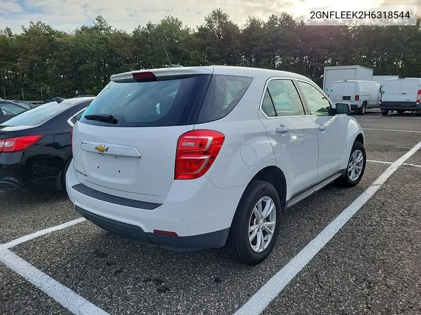 2017 Chevrolet Equinox Ls VIN: 2GNFLEEK2H6318544 Lot: 40451989