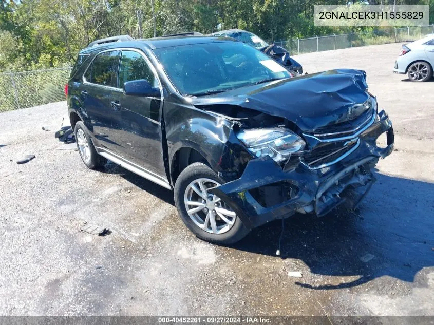 2017 Chevrolet Equinox Lt VIN: 2GNALCEK3H1555829 Lot: 40452261