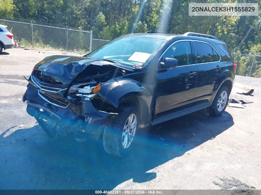 2017 Chevrolet Equinox Lt VIN: 2GNALCEK3H1555829 Lot: 40452261